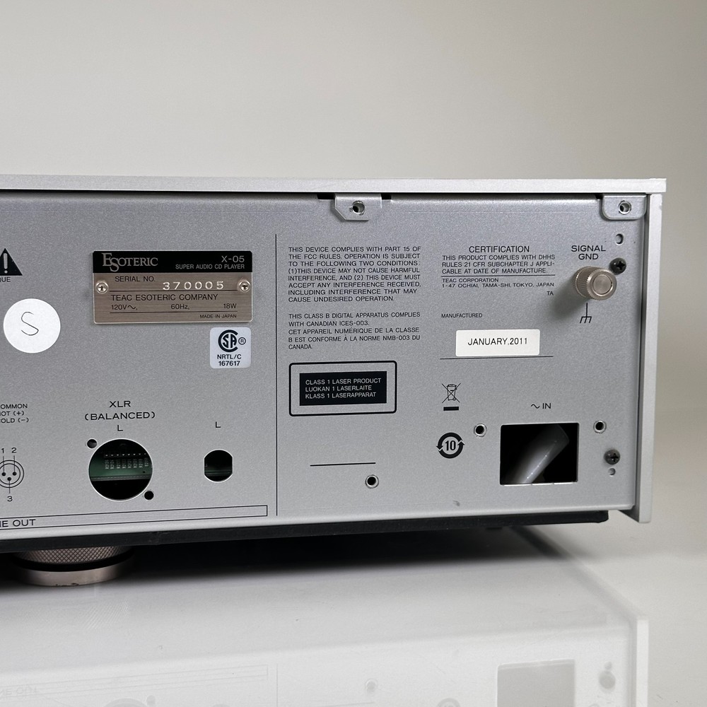 Esoteric X-05 CD SACD Player; AS-IS