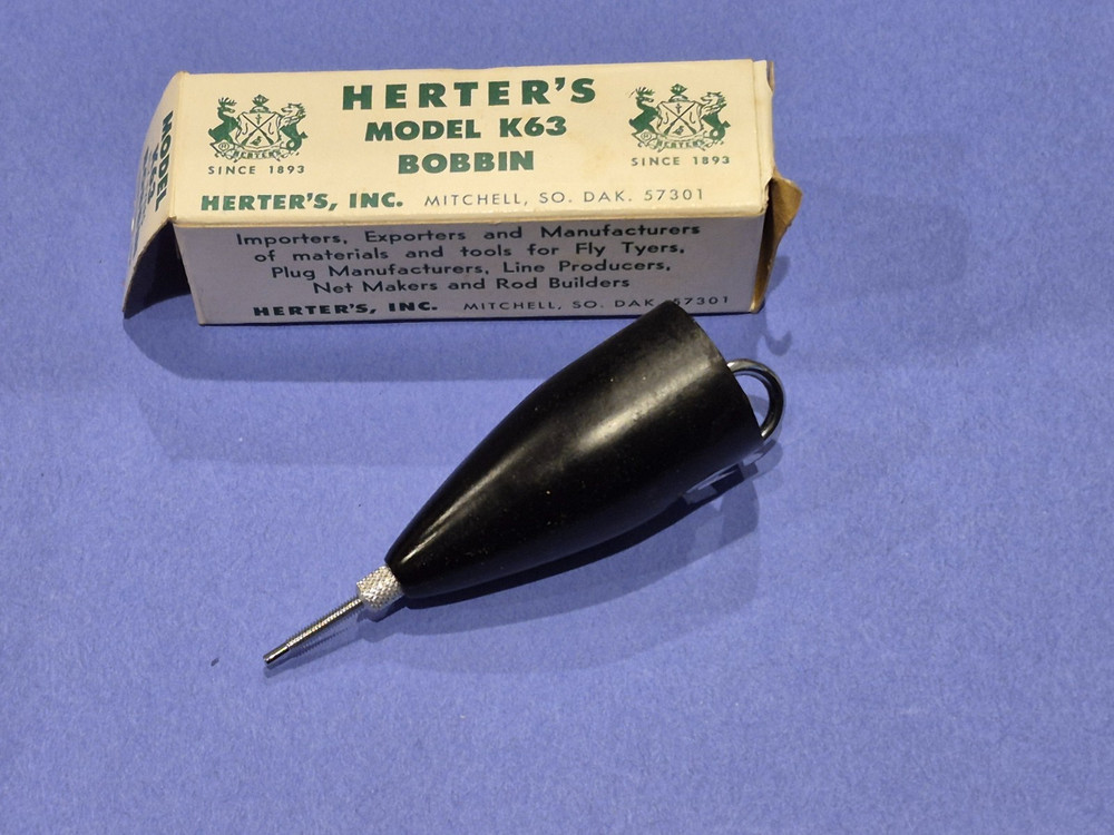 VINTAGE HERTERS MODEL K63 BOBBIN FLY TYING TOOLS