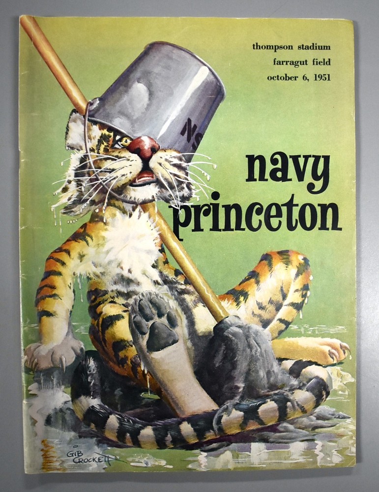 Navy vs Princeton October 6th 1951 Official Game Program Thompson Stadium