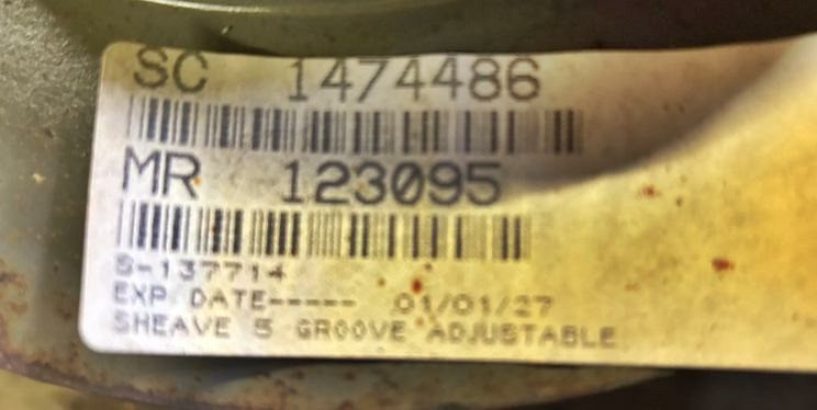 TB Woods SVS-Type 2 Variable Speed Adjustable Sheave For CV-Belts 5-Groove