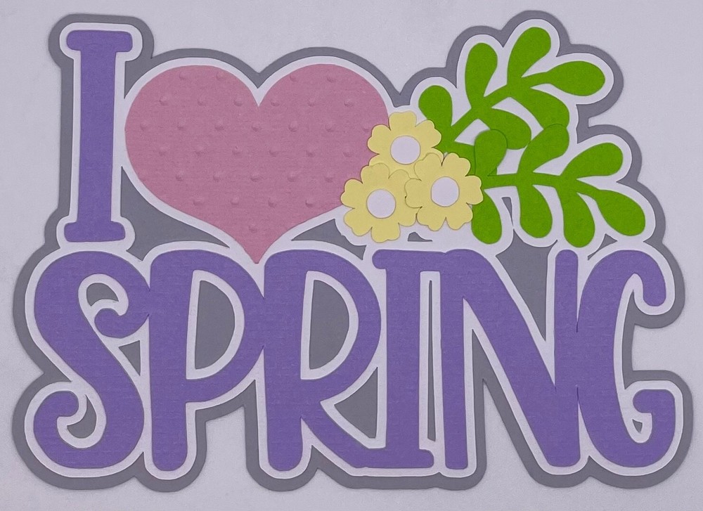 Springtime - Paper Piecing Scrapbook Embellishment Die Cuts