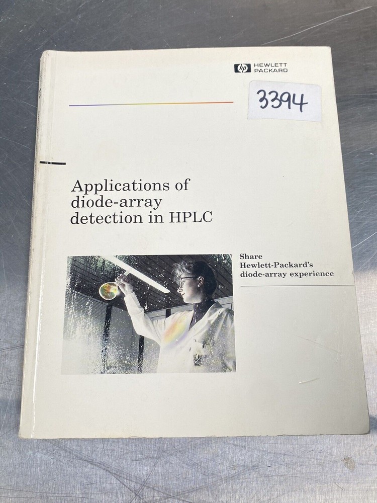 Hewlett Packard HP Applications Of Diode-array Detection In HPLC - Manual