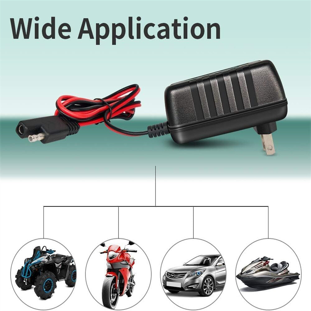 Automatic Battery Charger Maintainer Motorcycle Trickle Float For Tender 6V 12V