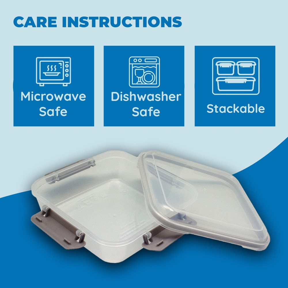 Biosmart Sandwich Container: 2 Pack Reusable, BPA Free Plastic 2 Pack, Gray