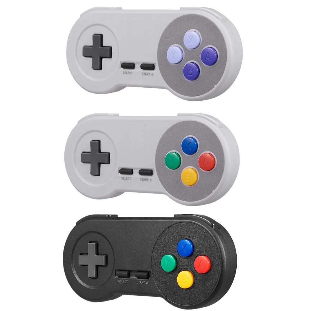 Wireless USB SNES Controller Game pad for Super Retro Games Windows PC Mac Linux