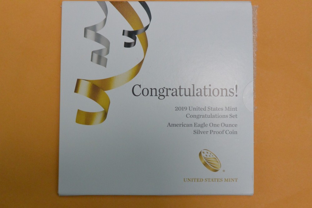 2019 W PROOF SILVER EAGLE CONGRATULATION SET