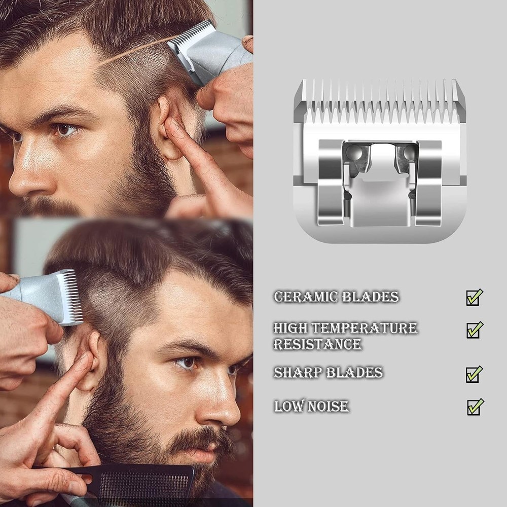 4-Pack Replacement Blades for Andis & Oster Clippers