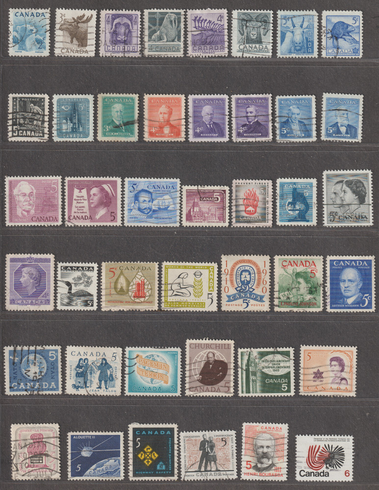 Canada - 42 different commemorative stamps lot (part 3)!