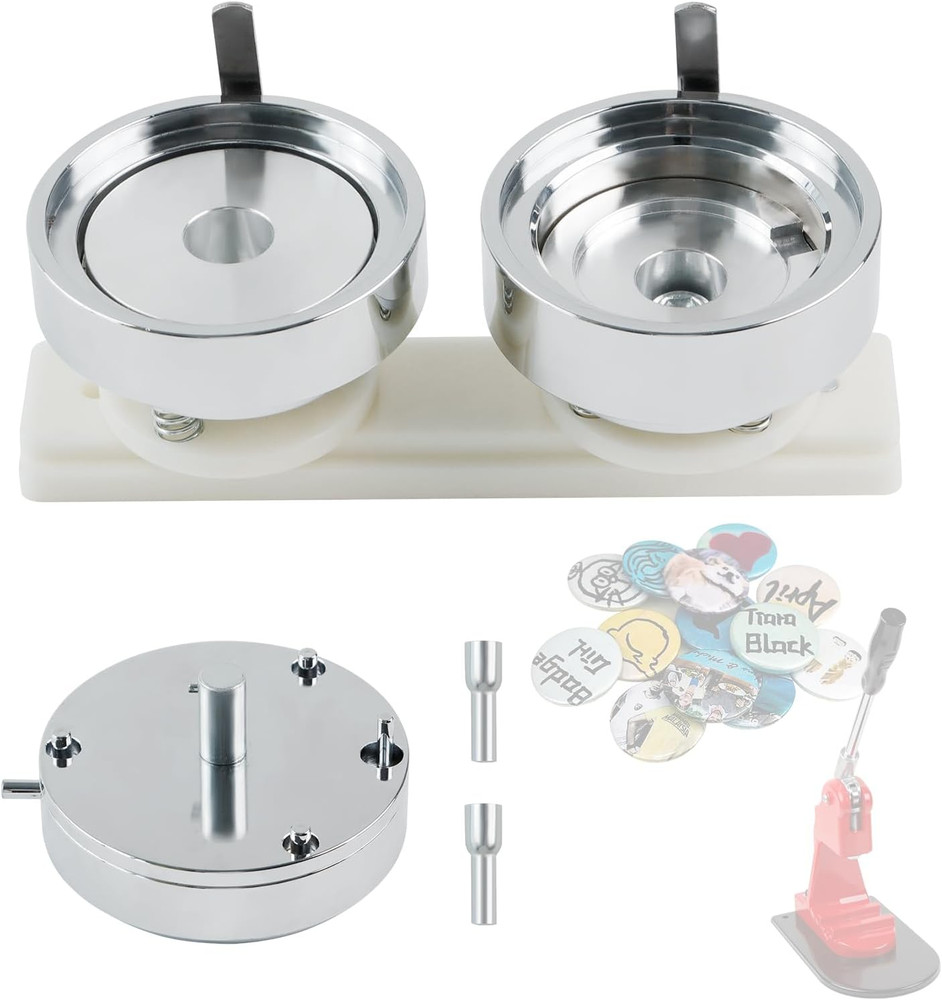 58mm Button Maker Mold - Replaceable Metal for DIY Press Machine