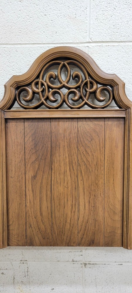 Vintage Hollywood Regency Style King Size Headboard
