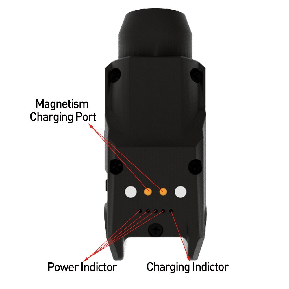 Laspur Tactical Sub Compact Gun Light Flashlight, Rechargeable Battery
