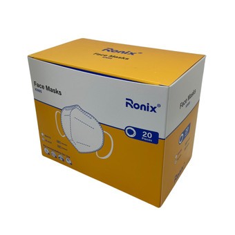 Ronix KN95 Masks, 20/Box, Black