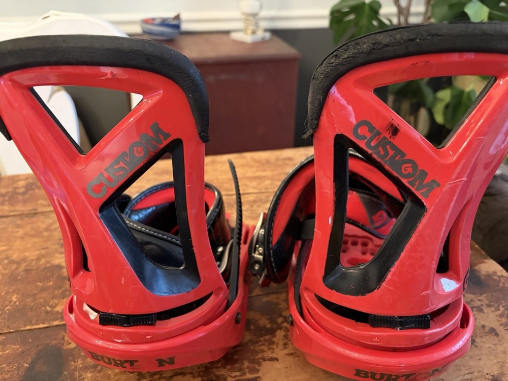 Burton Custom EST Snowboard Bindings Medium Black Red