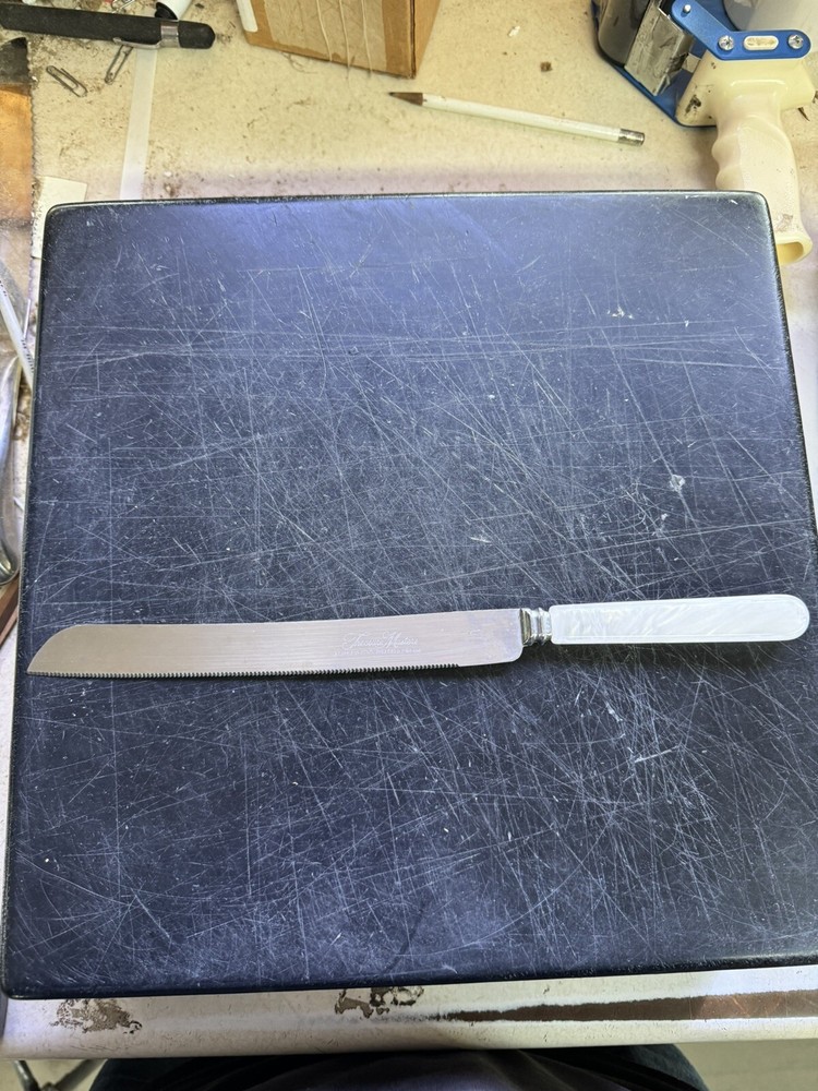 Treasure Masters Cake Knife White Handle