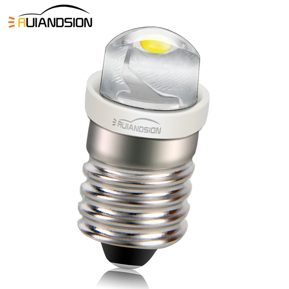 DC 1.5V / 3V / 4.5V / 6V / 12V Screw Base E10 COB LED Flashlight Bulb Lamp
