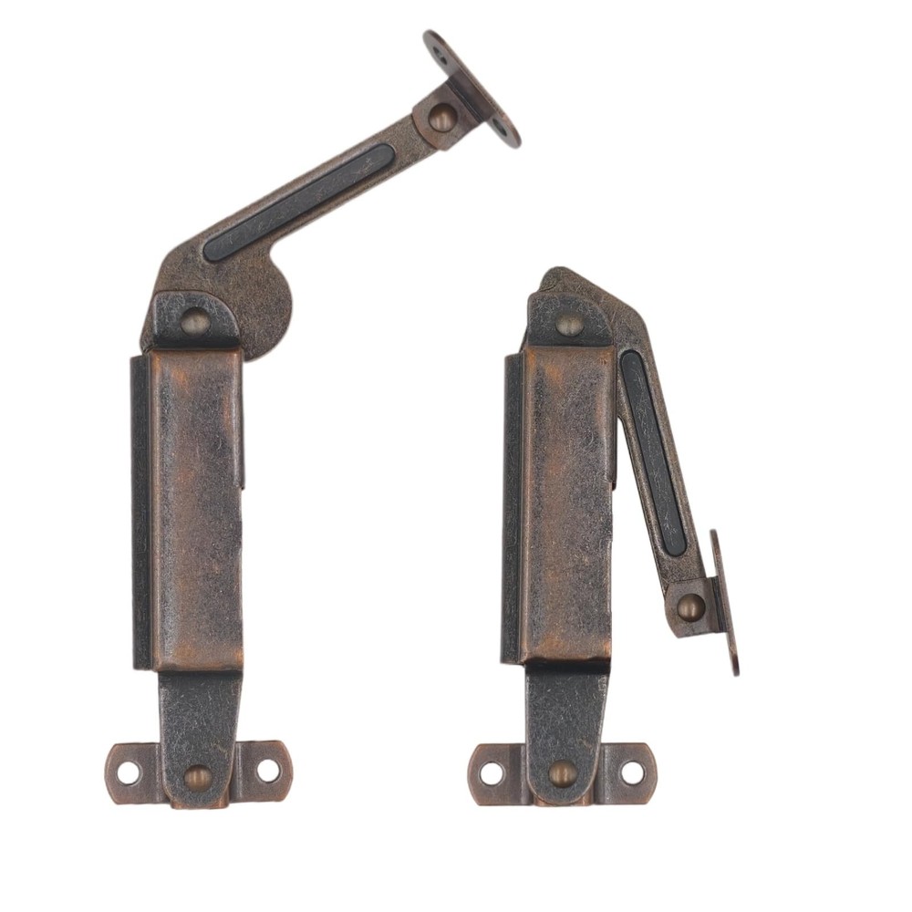 Self-Balancing Lid Support Hinges 1 Pair Left/Right Dark Bronze Tone