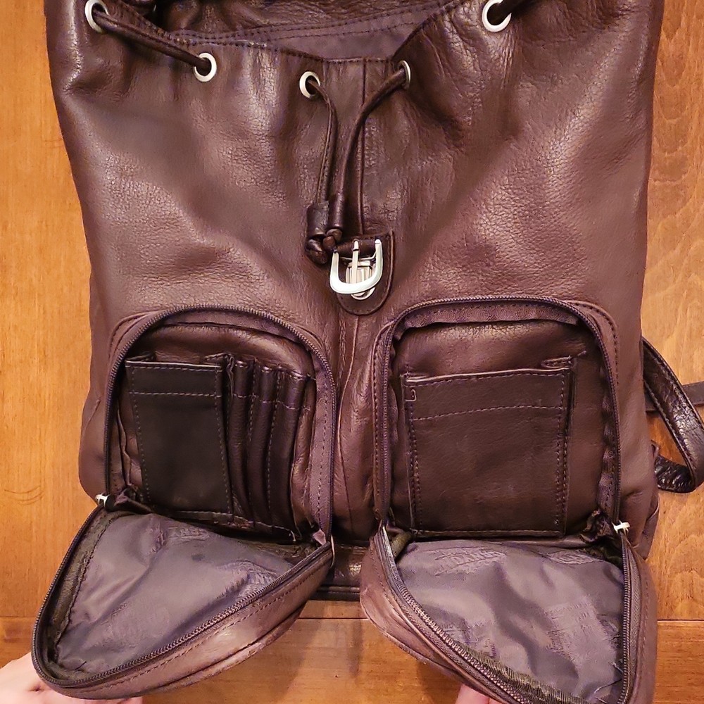 Canyon Outback Leather Goods Brown Backpack
