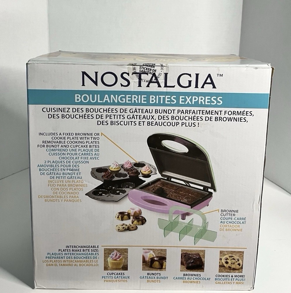 🍪 Nostalgia Bakery Bites Express – Mini Dessert Maker 🍰🔥 NIB