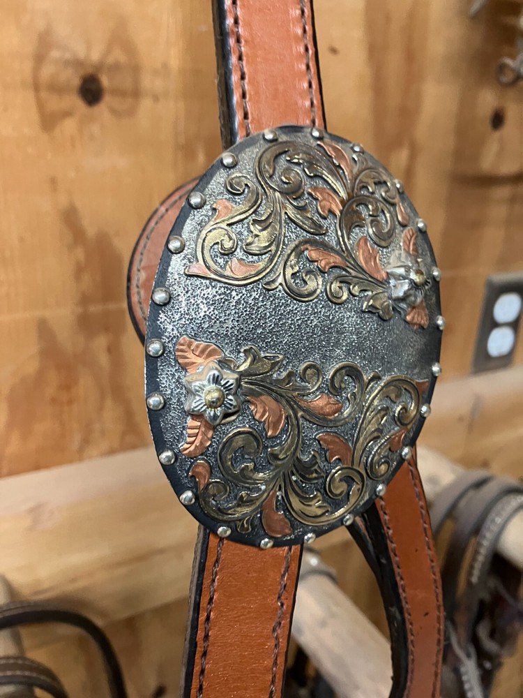 Dale Chavez silver headstall and breast collar