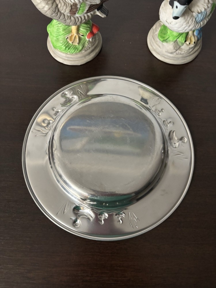 Vintage Denmark Silver Plated Duck Plate