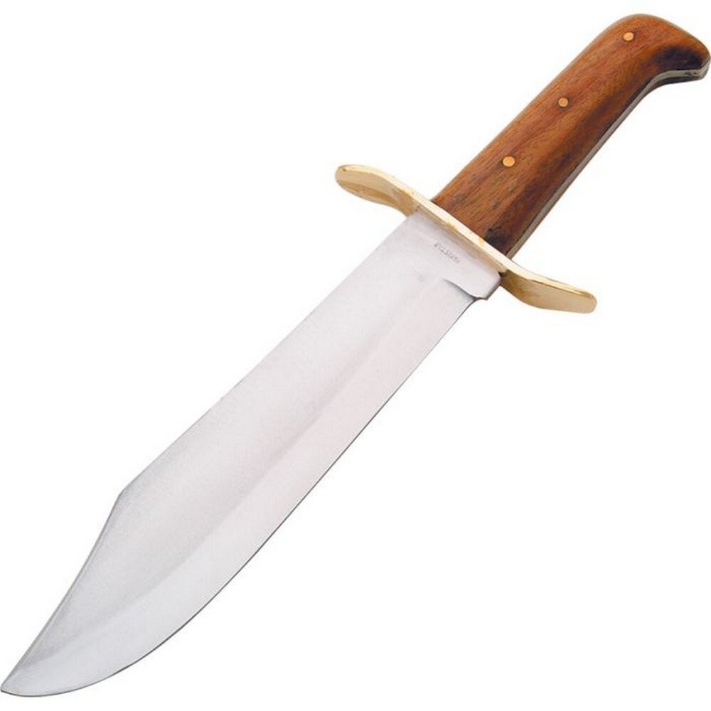 Pakistan Original Bowie Fixed Plain Blade Knife Leather Sheath - 202858-CS