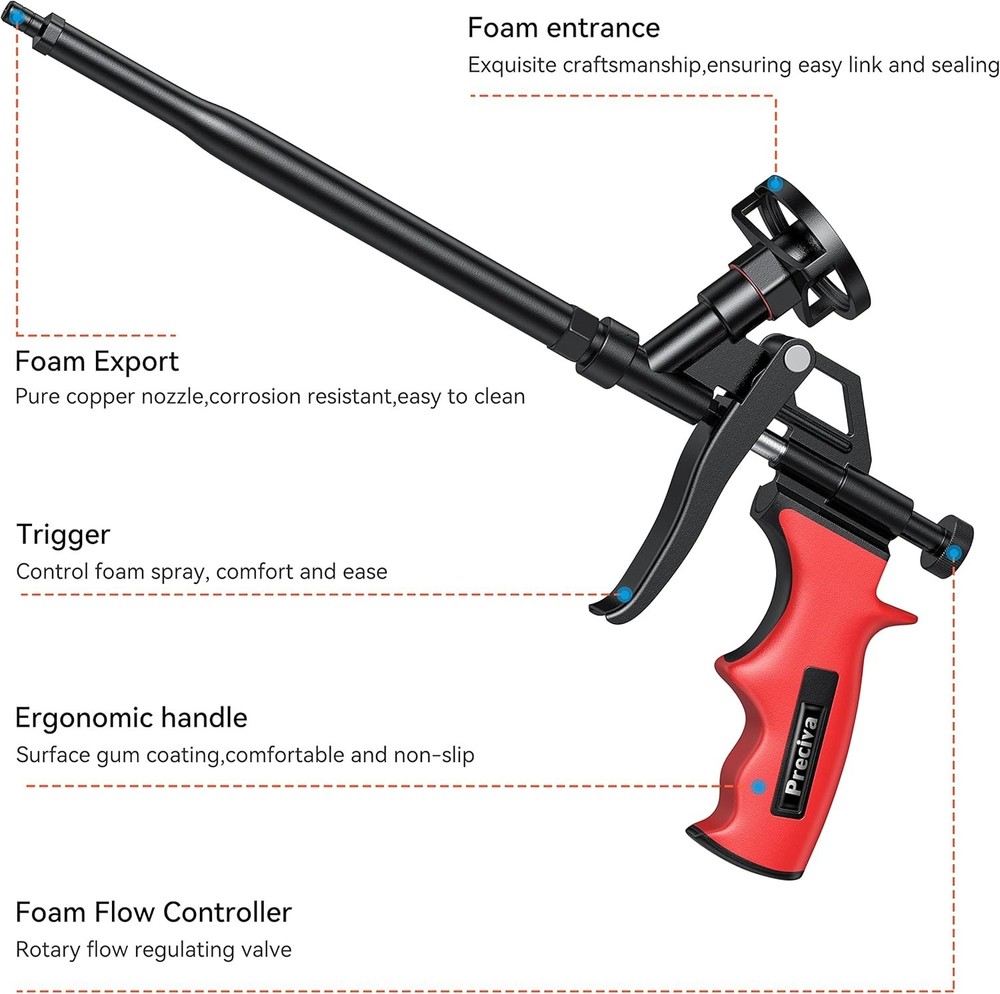 Lightweight & Durable Foam Application Tool – Ideal for Home Sealing Projects