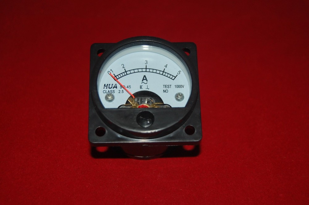 AC 0-5A Analog Ammeter Panel Current Meter SO45 directly Connect