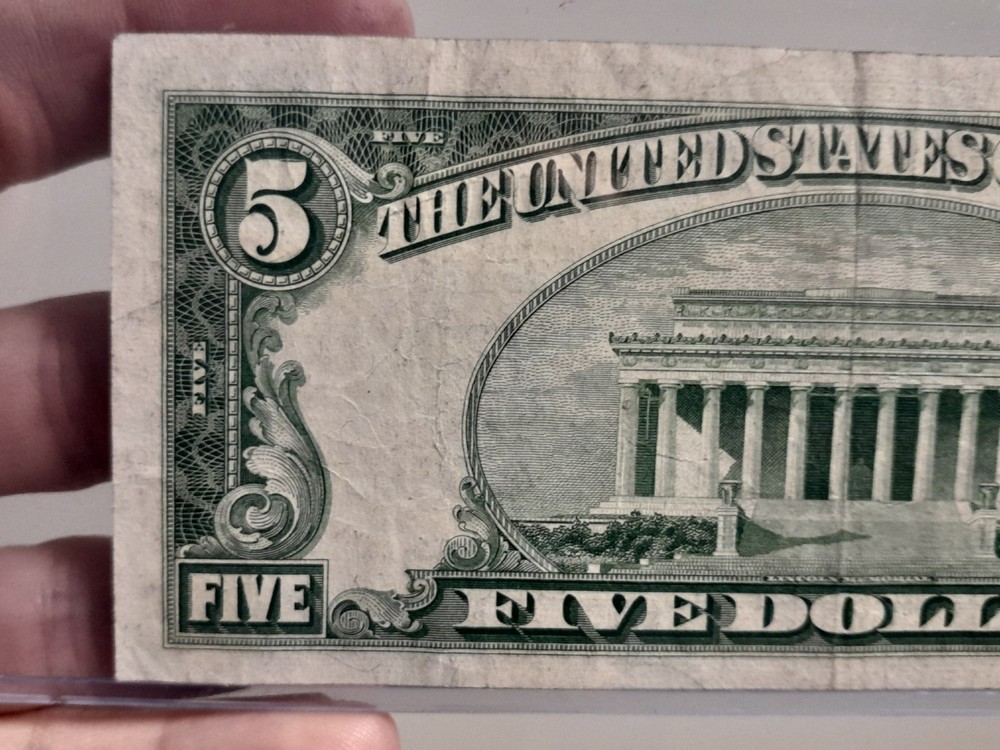 1953 A $5 Silver Certificate Star Note XF
