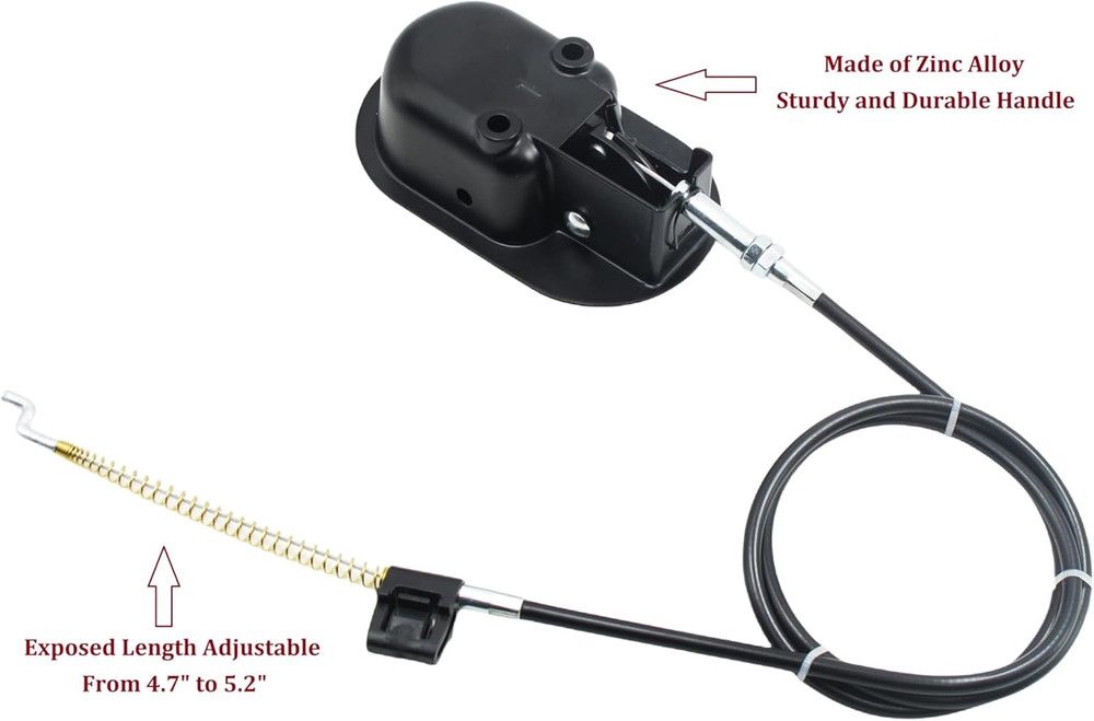Universal Heavy-Duty Metal Pull Recliner Handle with Cable (Exposed Adjustable 4