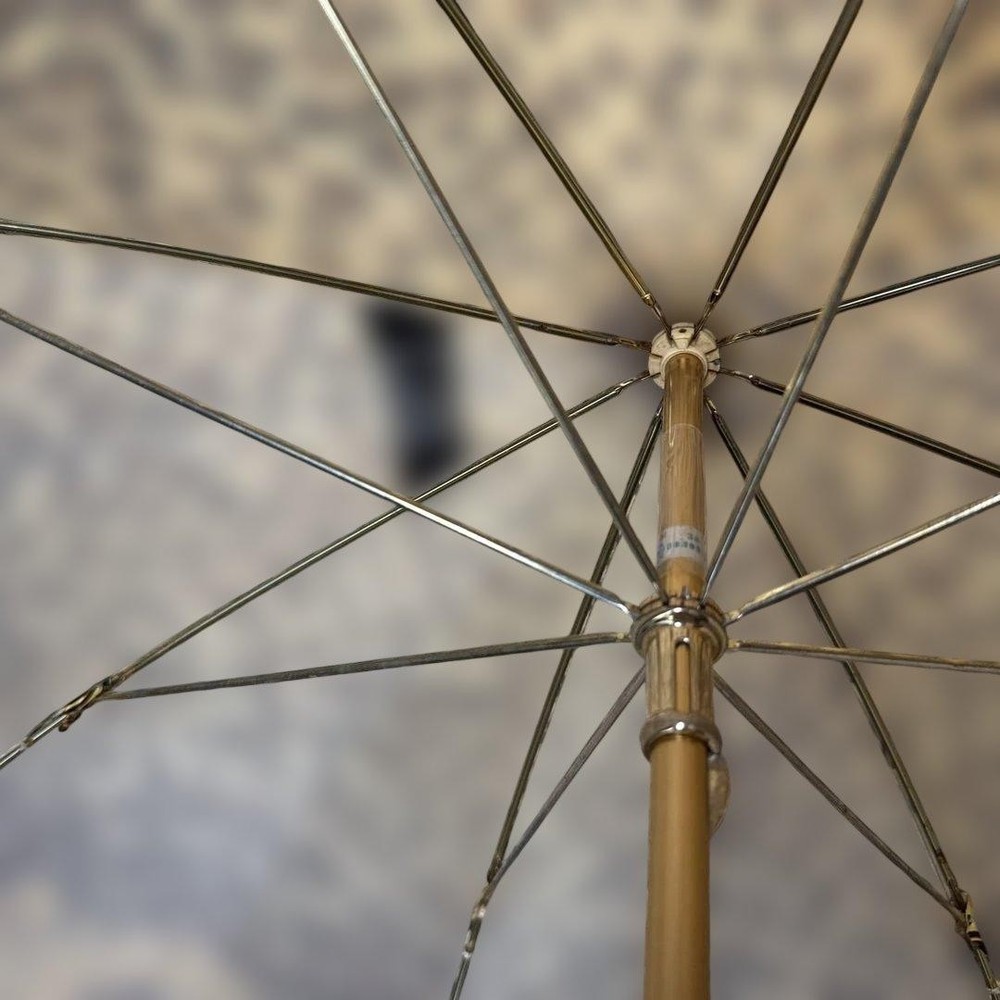 Versace Leopard Print Long Umbrella Metal Frame Decorative Handle Authentic