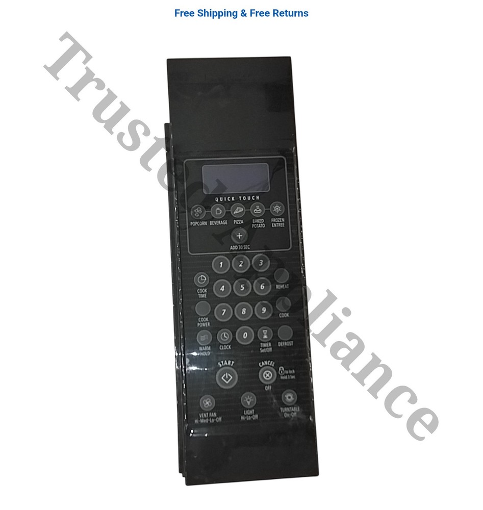 Whirlpool Microwave Control Panel Console W10233383 black