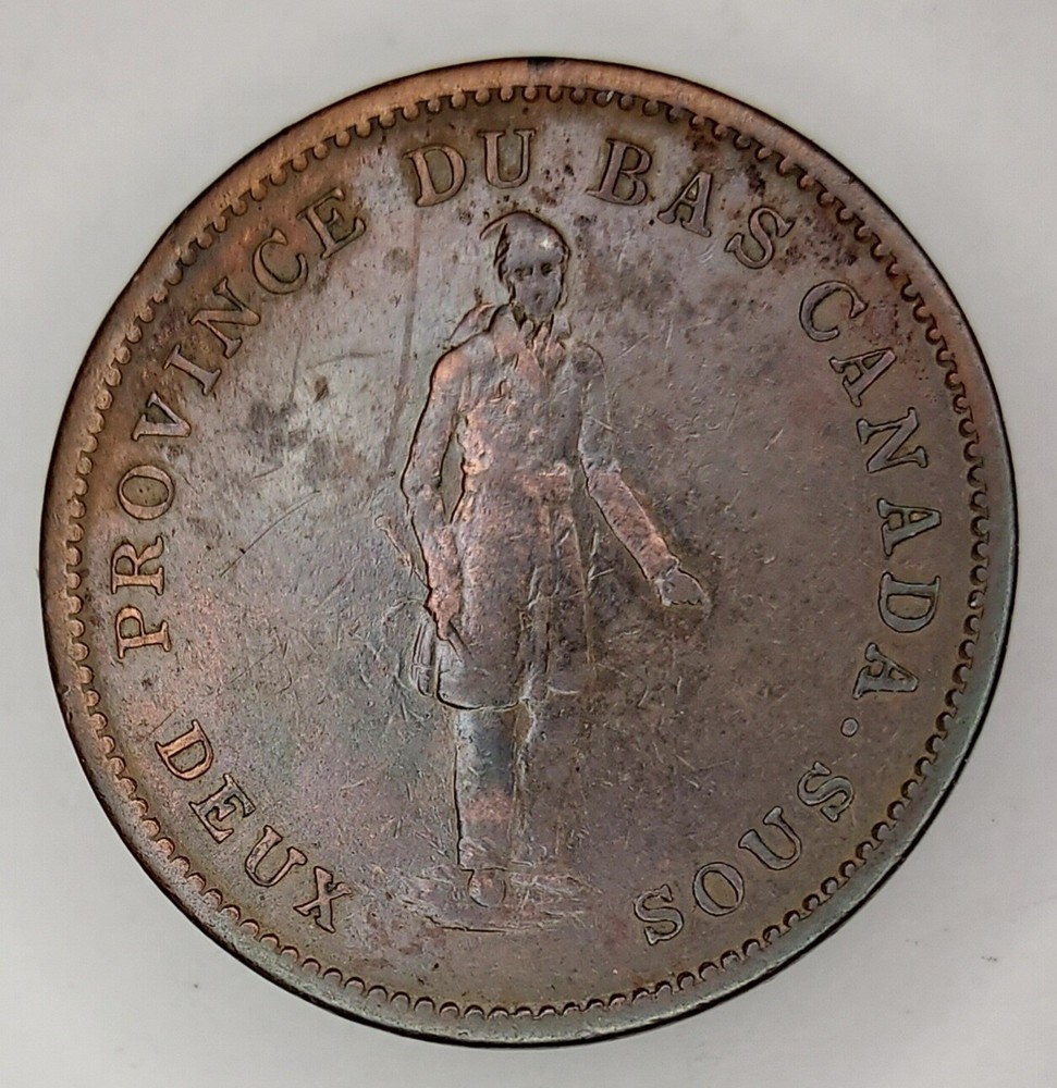 1837 Provence Du bas Penny Token Very Good