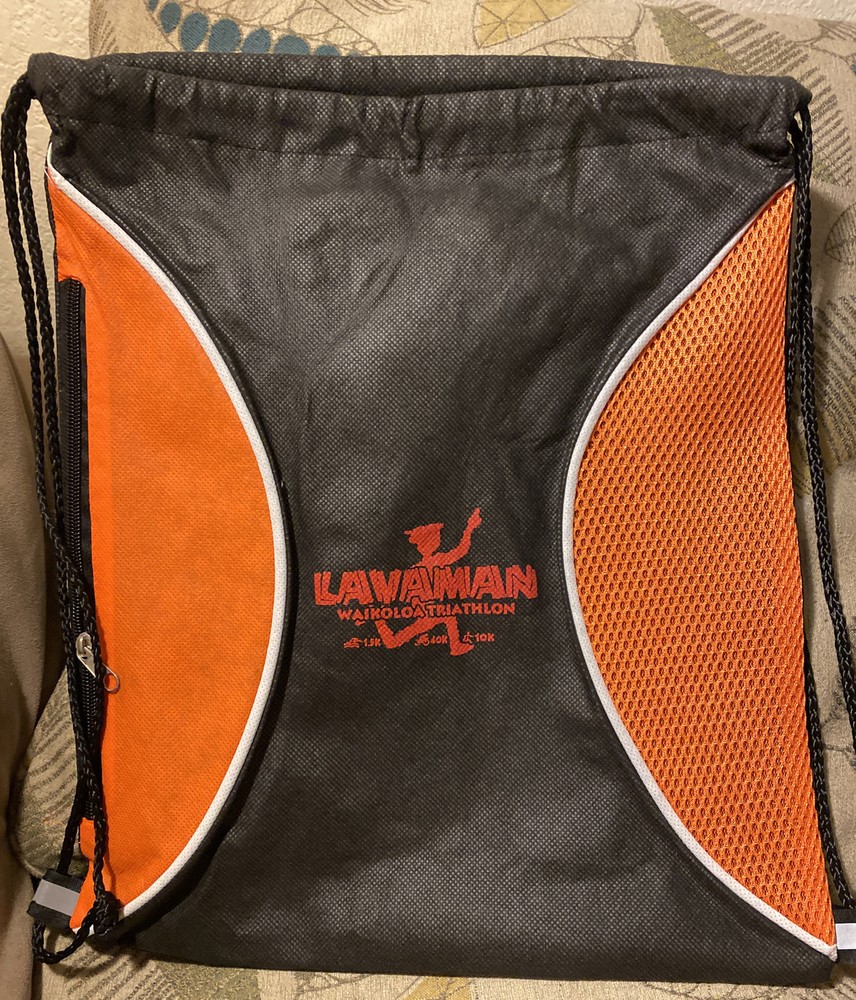 LAVAMAN Waikoloa Hawaii Triathlon Drawstring Bag Backpack