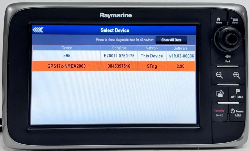 Raymarine c95 GPS Chartplotter Multifunction Display E70012