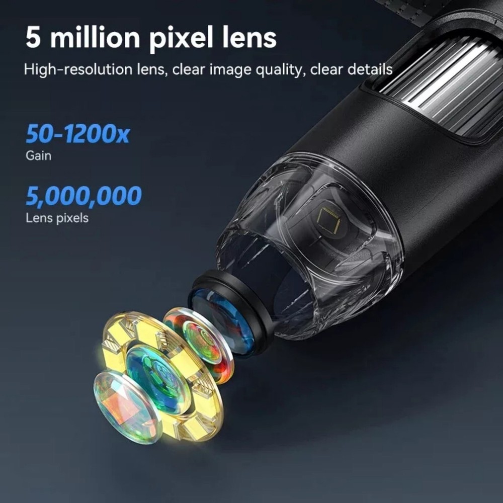 1200X 1080P 7 "IPS Screen Video Focusing Digital Microscope Camera Tool