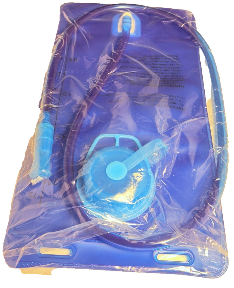 2L Hydration Bladder Water Reservoir Blue Sealed Replacement Pack Insert
