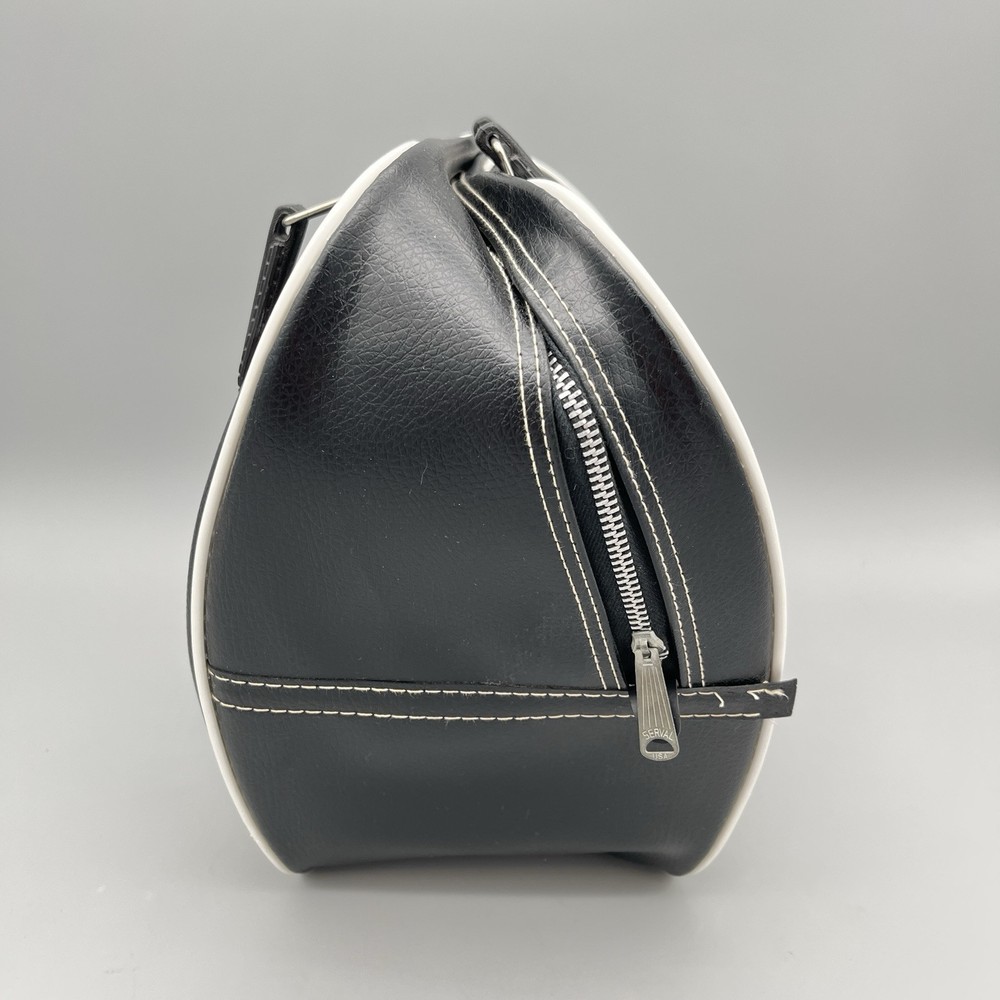 Vintage Gladding Solid Black Bowling Ball Bag Single Ball Plastic Ball Holder