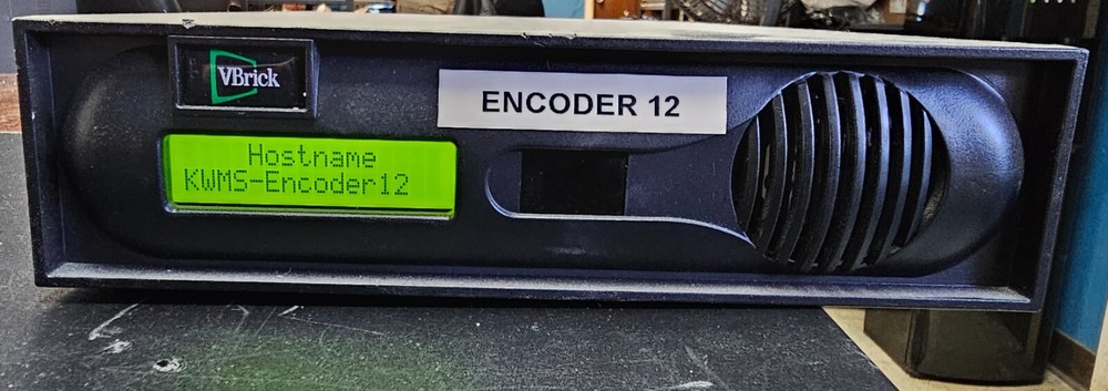 VBrick 9190-4300-000, 6000 Series Digital Video Encoder, Powers on - Untested
