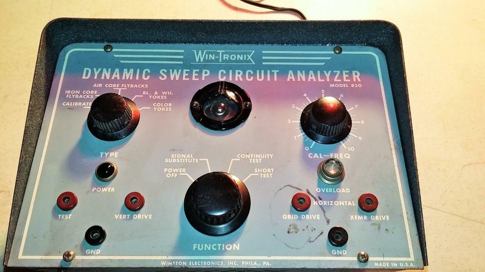 Winston Electronics WIN-TRONIX Dynamic Sweep Circuit Analyzer 820 SAME DAY SHIP