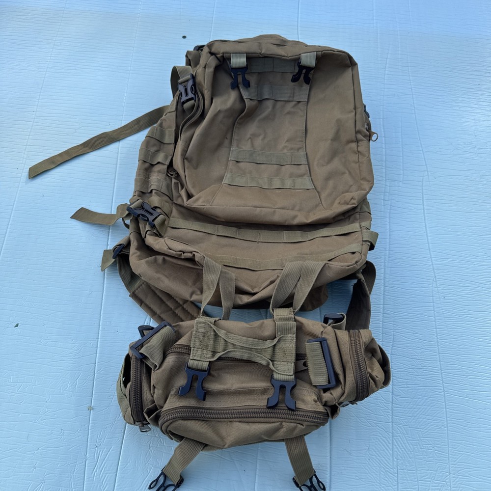 Tactical Rucksack Backpack Large Volume Coyote Brown