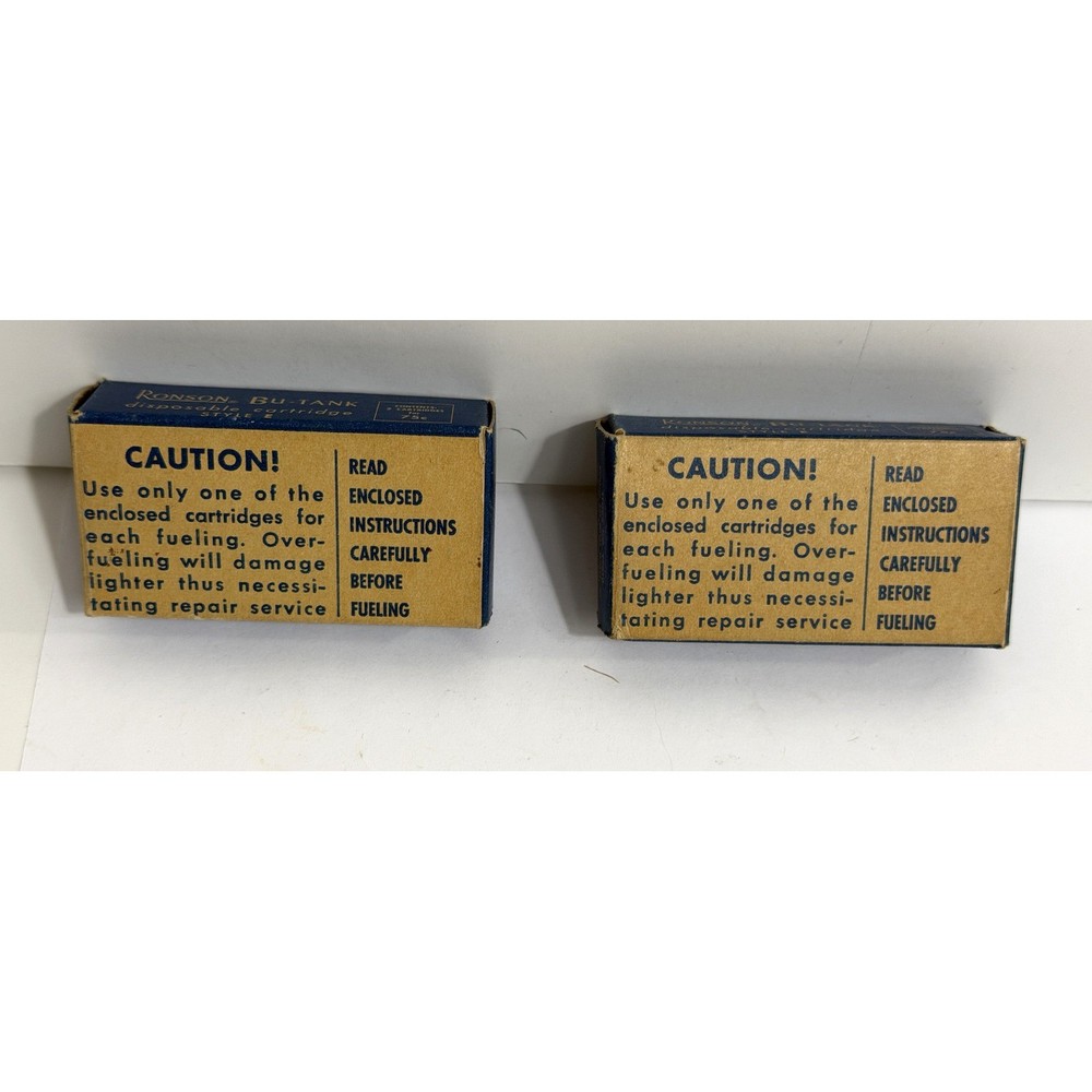 Vintage Ronson Lighter Accessory Product Packaging Lot - EMPTY Boxes and Envelop