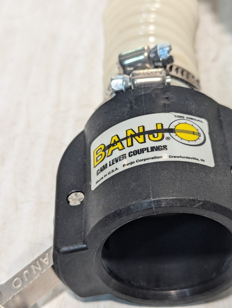 Banjo Corp Polypropylene CAM Level Coupler with Corrugated Hose