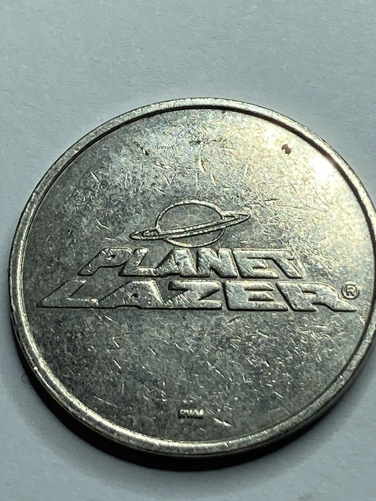 Planet Lazer Arcade Game Token 24mm #rt1