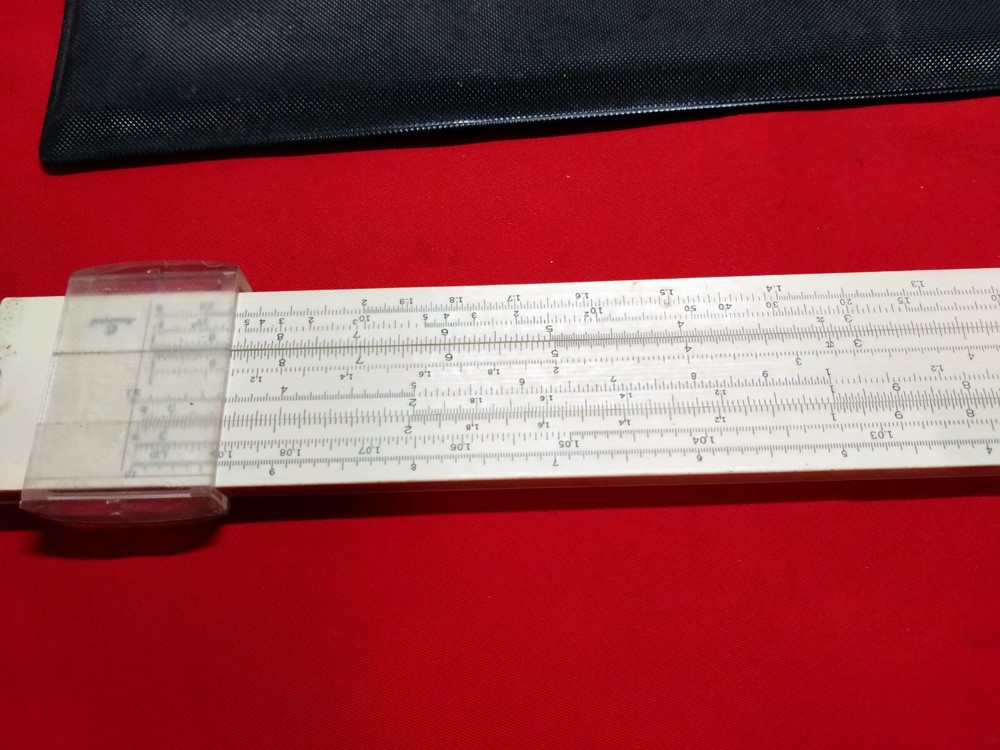 Soviet logarithmic multi ruler, slide Ruler smal made in USSR