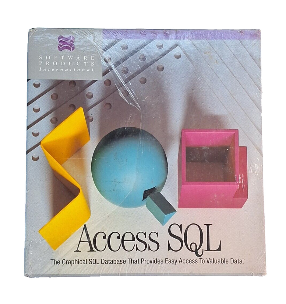 Software Products International Access SQL Graphical Database Vintage Sealed New