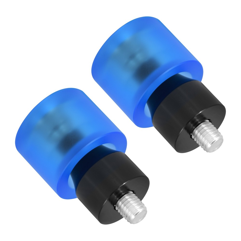 Blue 2x Engine Protective Guards Crashs Bars M12 End Balls Protector For Harley