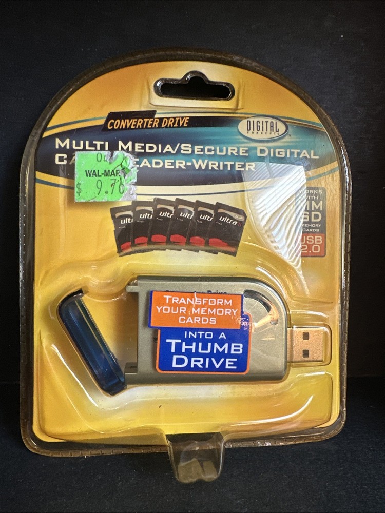 DIGITAL CONCEPTS MULTI MEDIA/SECURE DIGITAL USB 2.0 SDHC&MMSD CARD READER/WRITER