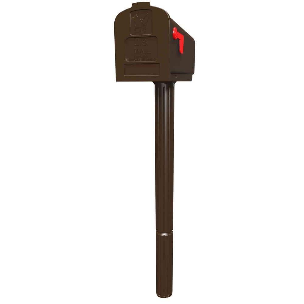 Architectural Mailboxes All-in-One Mailbox Post Combo Bronze Medium Plastic
