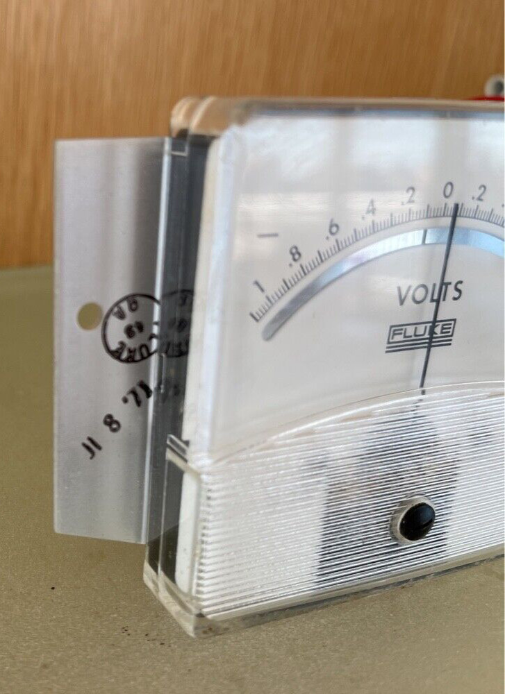 Vintage API Instruments Fluke 302 Shielded Panel Meter Volts Voltmeter