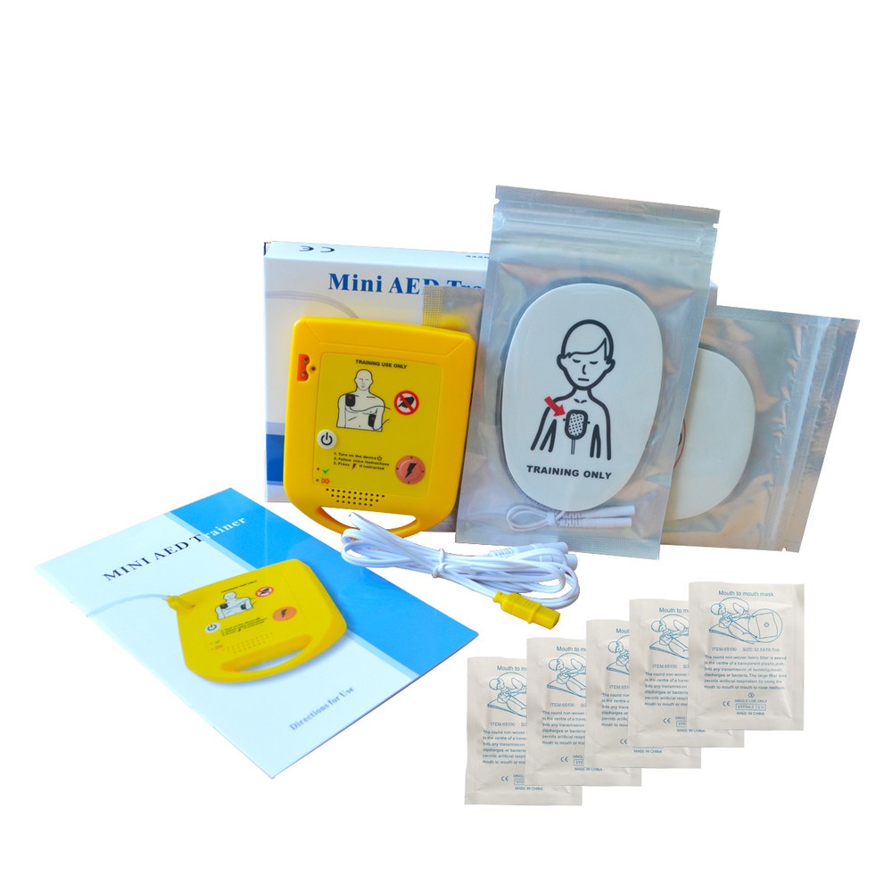 2xMini AED Trainer XFT First Aid Training Kit Practice Study Train Machine In En
